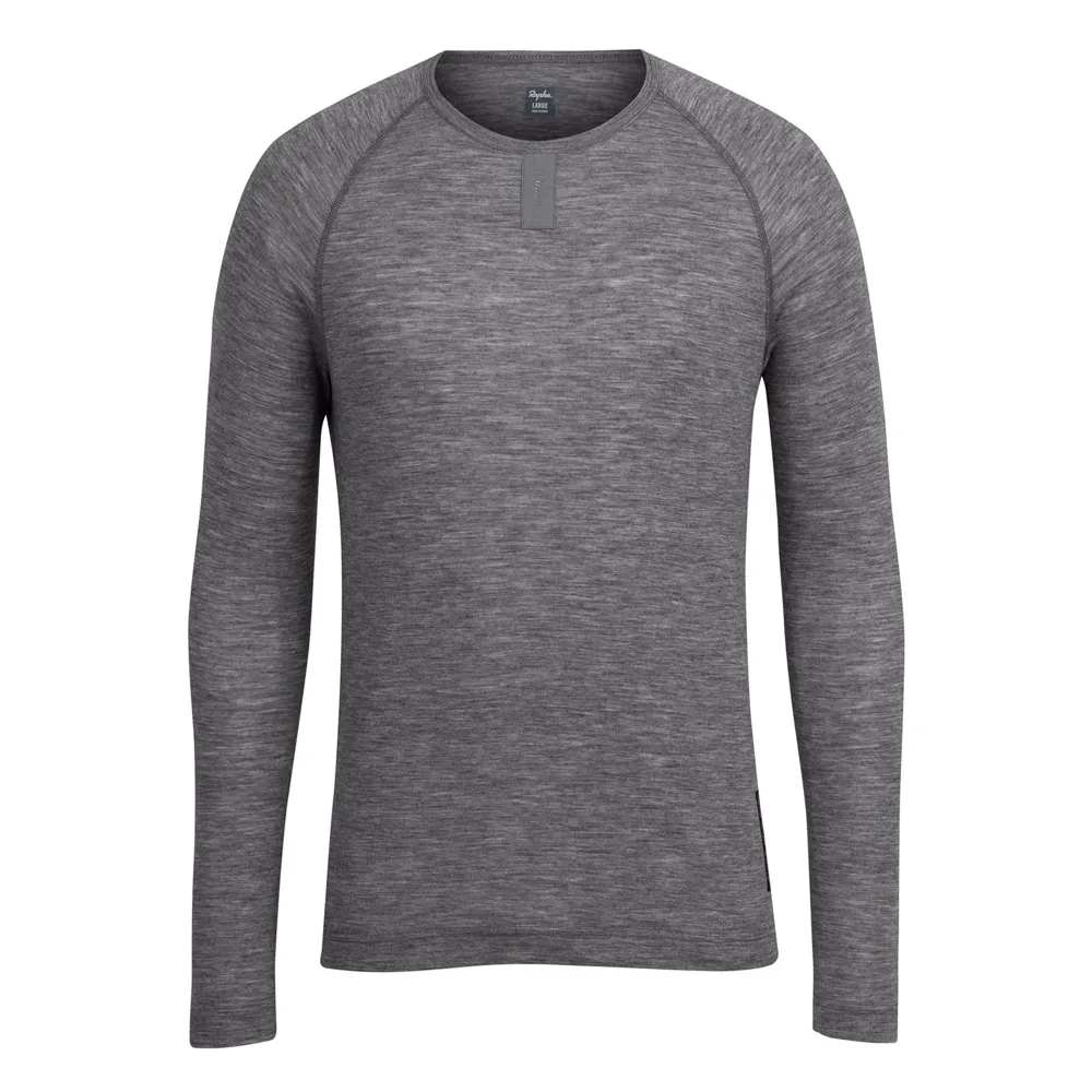 Team Cycles Rapha Merino Base Layer Long Sleeve in Grey | Interest FREE Finance & Online Refund Policy.